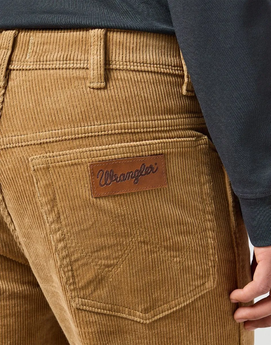 Wrangler Corduroy Jeans in Tigers Eye, Slim Fit