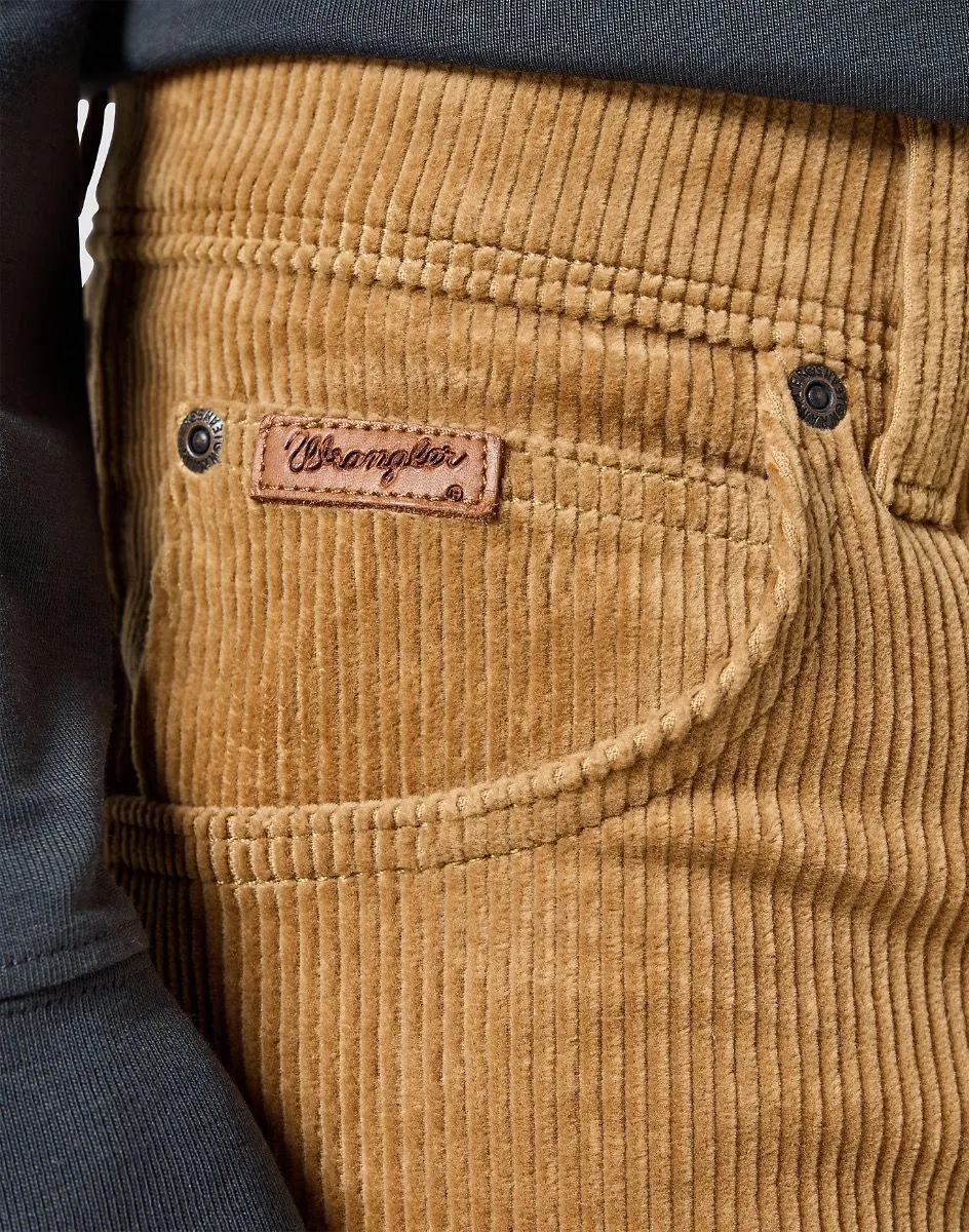 Wrangler Corduroy Jeans in Tigers Eye, Slim Fit