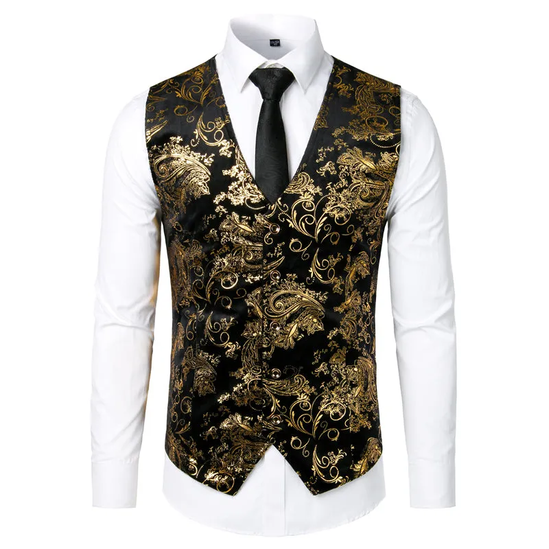 Xituodai Steampunk Victorian Gothic Mens Cosplay Costume Vest Jacket Waistcoat - 2022 New Breasted V-Neck Suit Vest/Tuxedo Waist