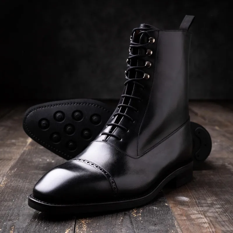 Yanko Black Balmoral Boot