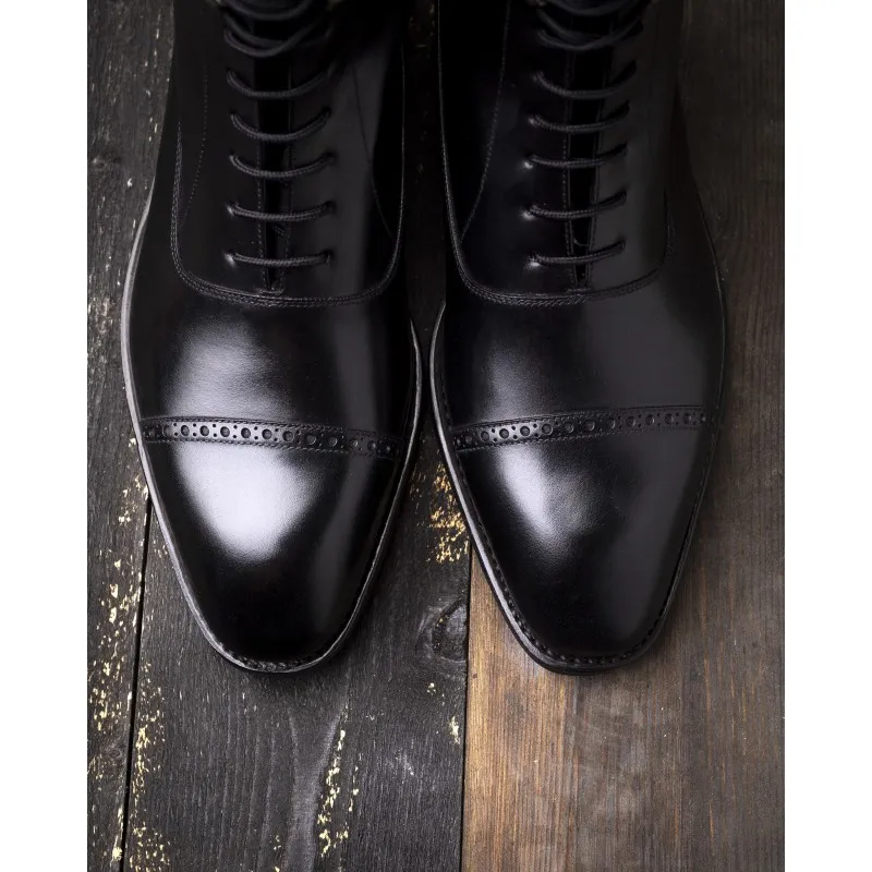 Yanko Black Balmoral Boot