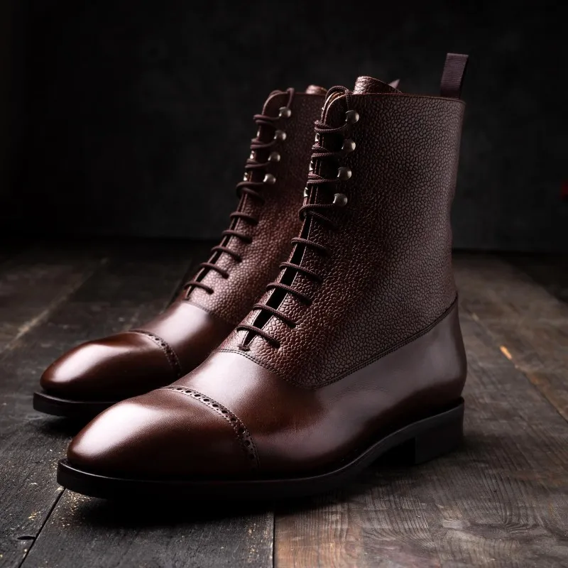 Yanko Dark Brown Balmoral Boot