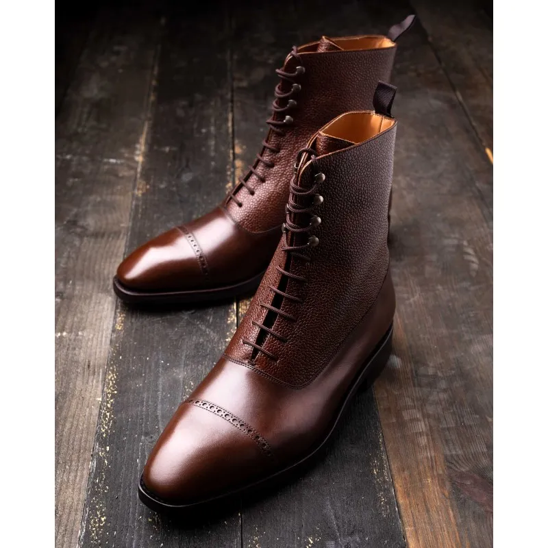 Yanko Dark Brown Balmoral Boot