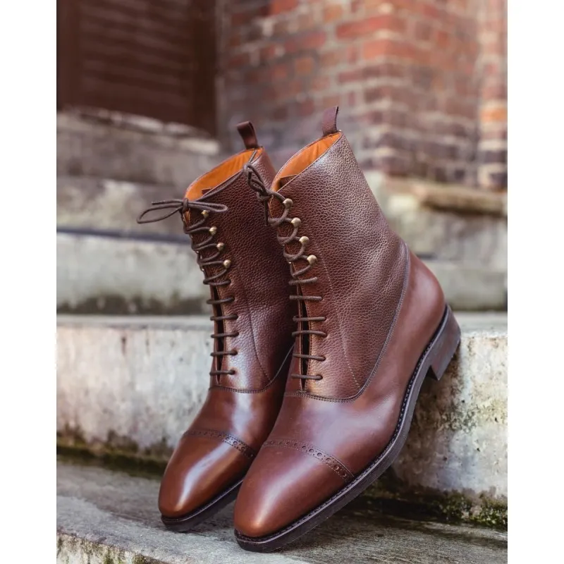 Yanko Dark Brown Balmoral Boot